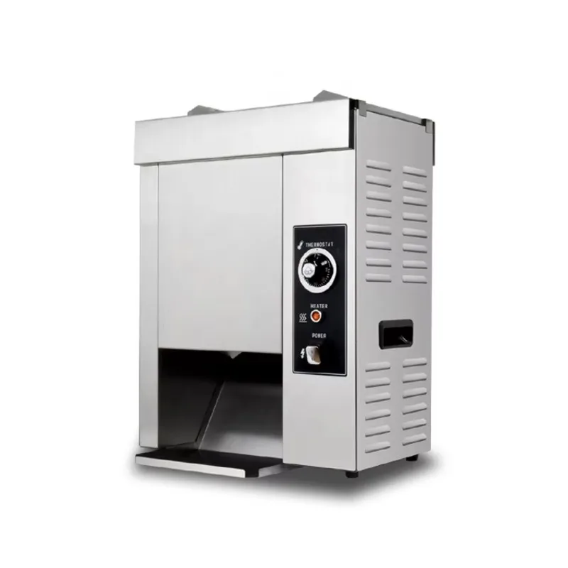 Commercial Automatic Hamburger Waffle Patty Machine Vertical Hot Dog Bun Toaster Hamburger Bread Grill Making Machine