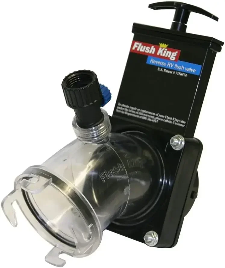 

Flush King™ 45 Degree Reverse Flush Valve Attachment for RV, Camper, Trailer