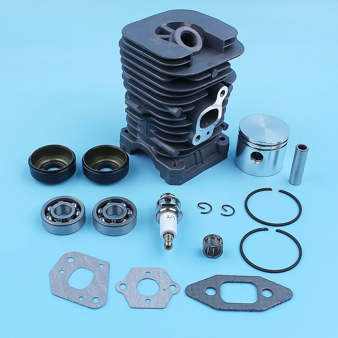 41.1mm Cylinder Piston Crankshaft Bearing Oil Seal Kit For Partner Formula 400 / 5000 350 351 352 370 371 390 401 420 Chainsaw