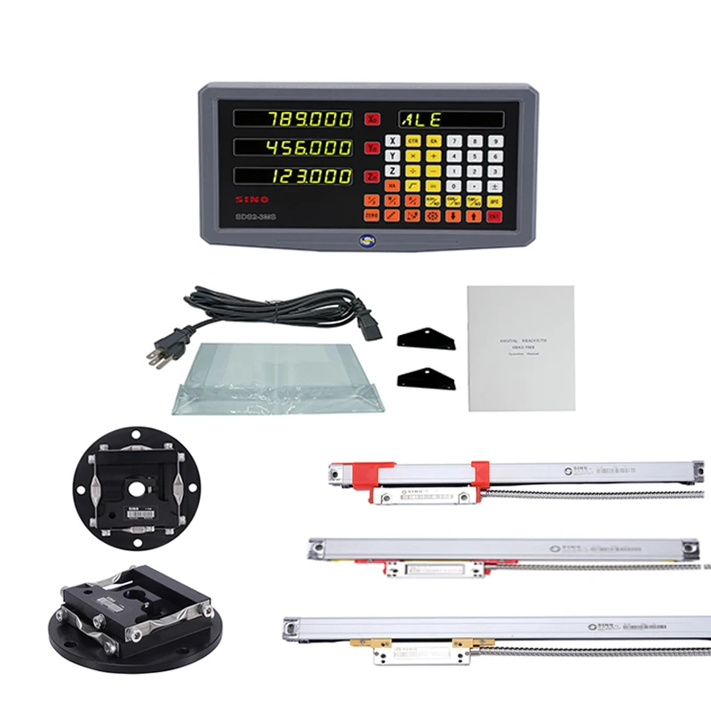 

SINO SDS3MS 3-Axis Digital display Readout System Dro with linear encoder For Lathe BoringMilling Machine TTL