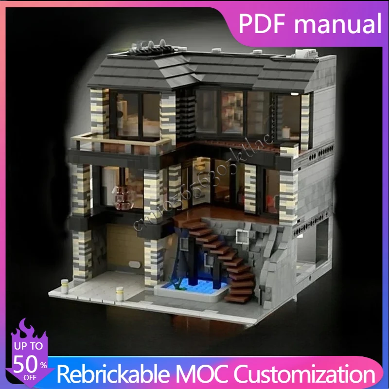 

New 3001PCS City Hot Selling Street View Moc Modular Villa Imperia Model Custom Puzzle Diy Creative Ideas KidToy Birthday Gift