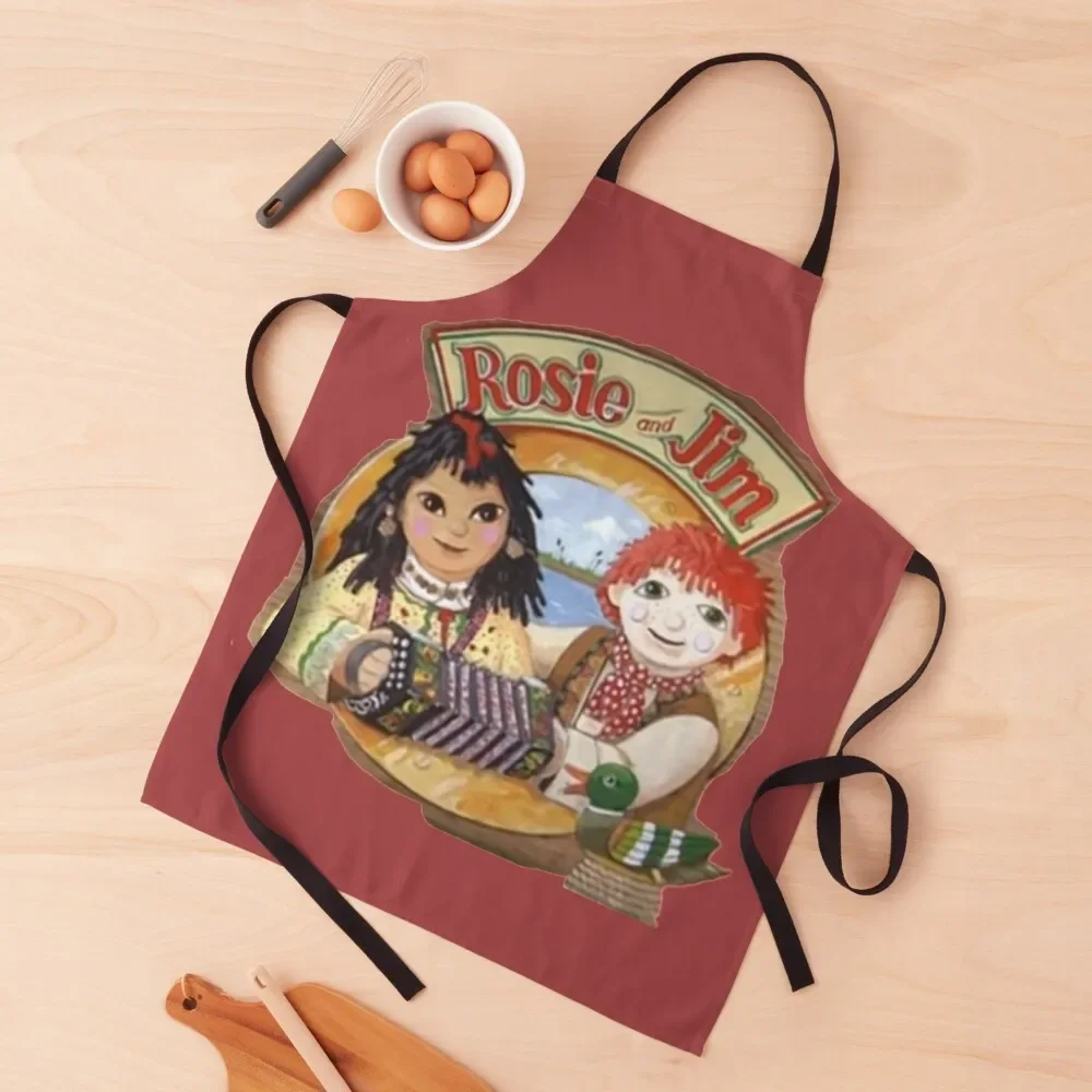 Rosie and Jim Vintage Childrens TV Apron waiter Household Items Kitchen Restaurant Kitchen Things Apron