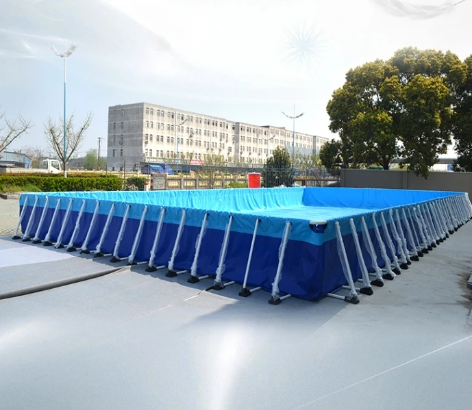 10M Metal Frame Portable Large Pool Rectangular Ground Commercial Swimming Pool Water Parkpromote sales