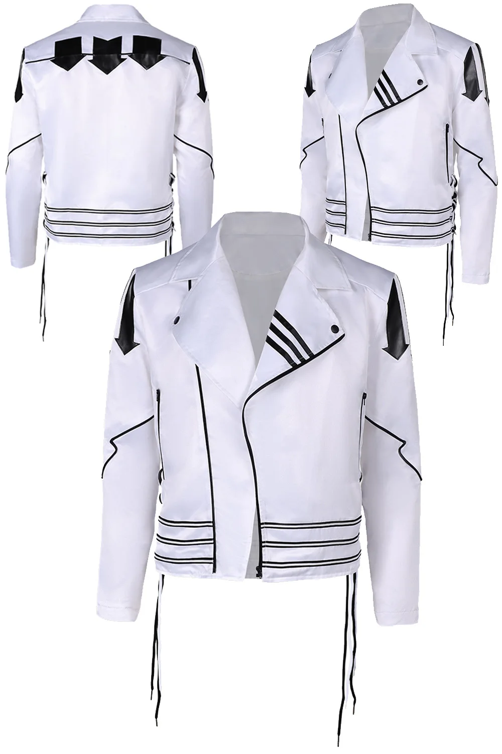 Freddie Cosplay Jas Kostuum Rock Band Rollenspel Witte Jas Tops Outfits Mannen Mannelijke Volwassen Jongens Halloween Vermomming Party Suits