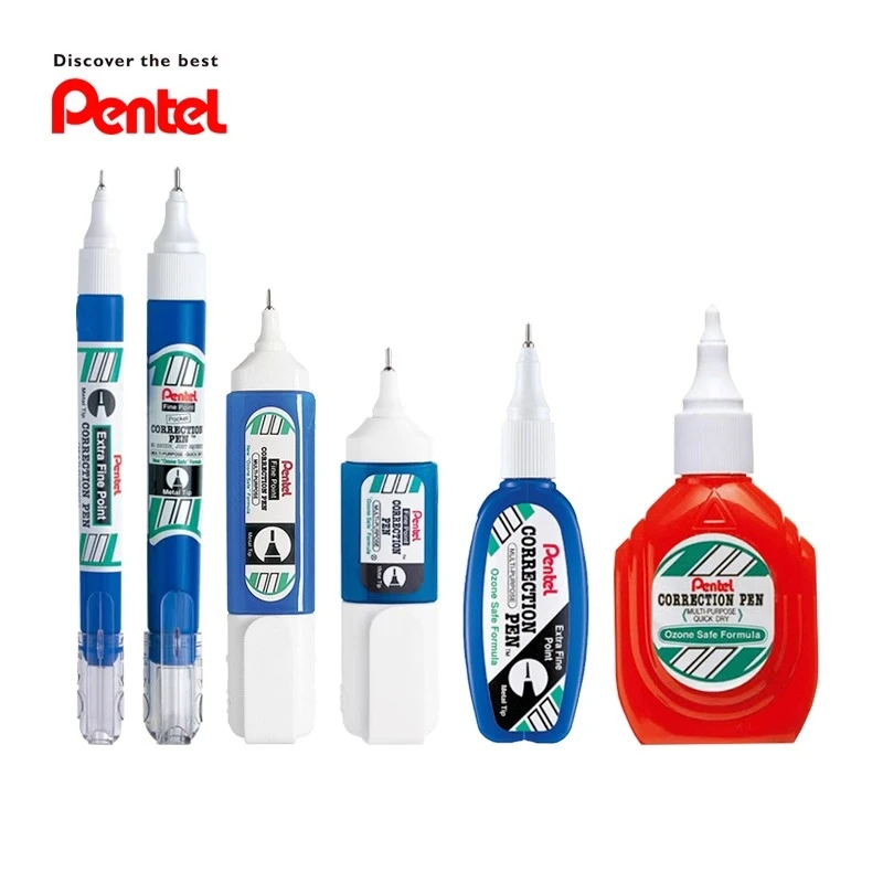 Líquido corrector PENTEL ZL31/33/62/72 pluma correctora punta fina secado rápido limpieza rápida y fácil de usar suministros escolares