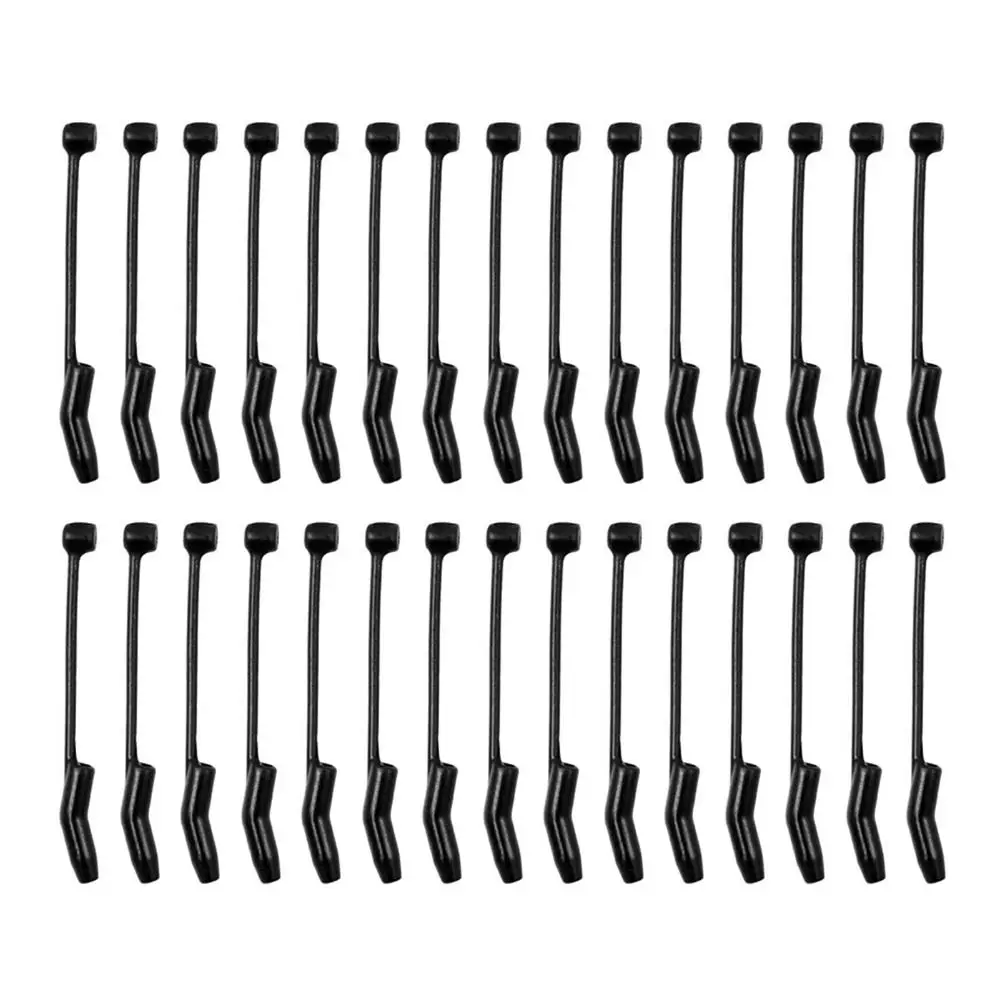 10PCS 26mm/32mm/36mm D Rig Kicker Anti Entanglement Rubber D Rig Aligners Portable Lightweight Fish Hook Sleeve
