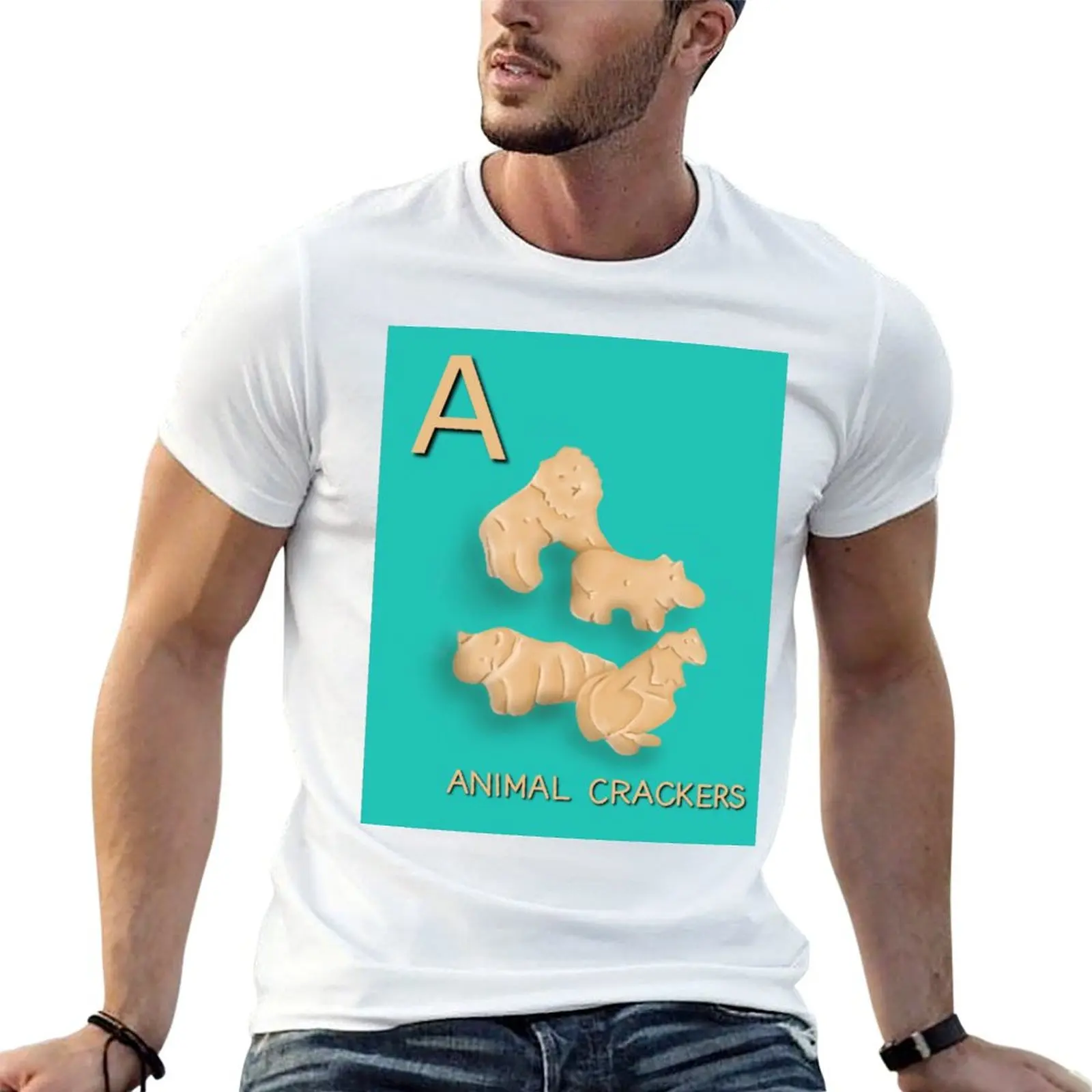 A is for Animal Crackers T-Shirt Plus Size Basic Short Sleeve Top