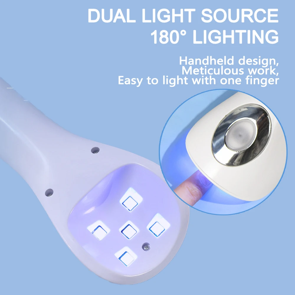 Nail Fungus Cleaning LED Light Device Chargeable Nail Fungus Corrector Effectively for Damaged, Discolored and Thickened Nails