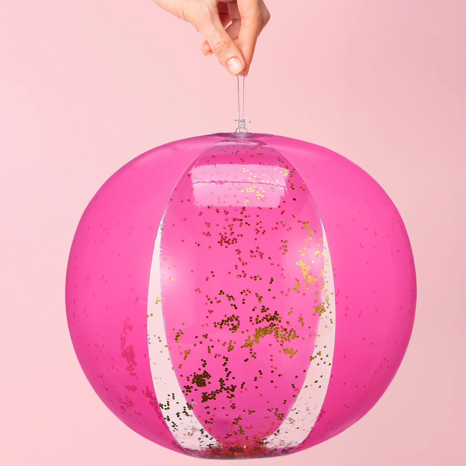 4 قطع من كرات بريق الترتر القابلة للنفخ، كرات شاطئ كبيرة لحمام السباحة من مادة PVC لتزيين حفلات الصيف، هدايا حفلات الأطفال في الهواء الطلق