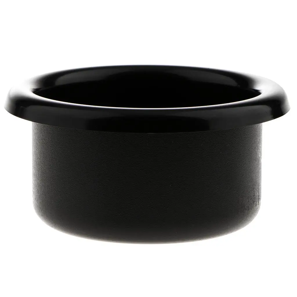 Black Plastic Cup Drink Can Holder 90mm for Boat Marine RV Auto Universal