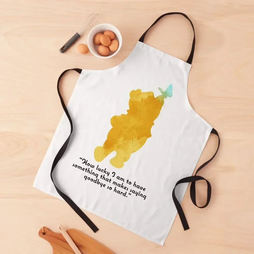 

Bear Inspired Silhouette Apron Korean Kitchen accessories christmas household woman Apron