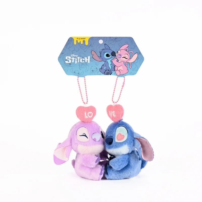 anime   Lilo & Stitch   Point   Ange   Poupée en peluche   Porte-clés magnétique   fille   Pendentif de sac   décorer   remplissage en coton pp   Jouet   Couple   Cadeau