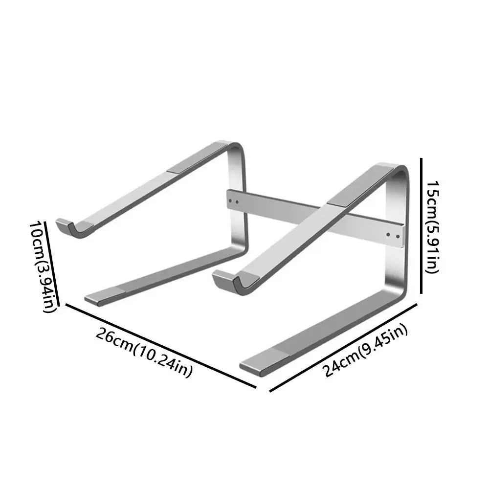 Universal Double Layer Laptop Stand Ventilated Iron Notebook Riser Universal Base Detachable Mount Computer Stand Space Saving