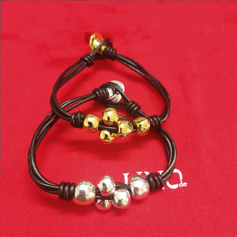

2022 New Stainless Steel Alloy Silver Color Cute Have Logo No Buckle Fashion Charm Bead Bracelet Free Wholesale Shipping