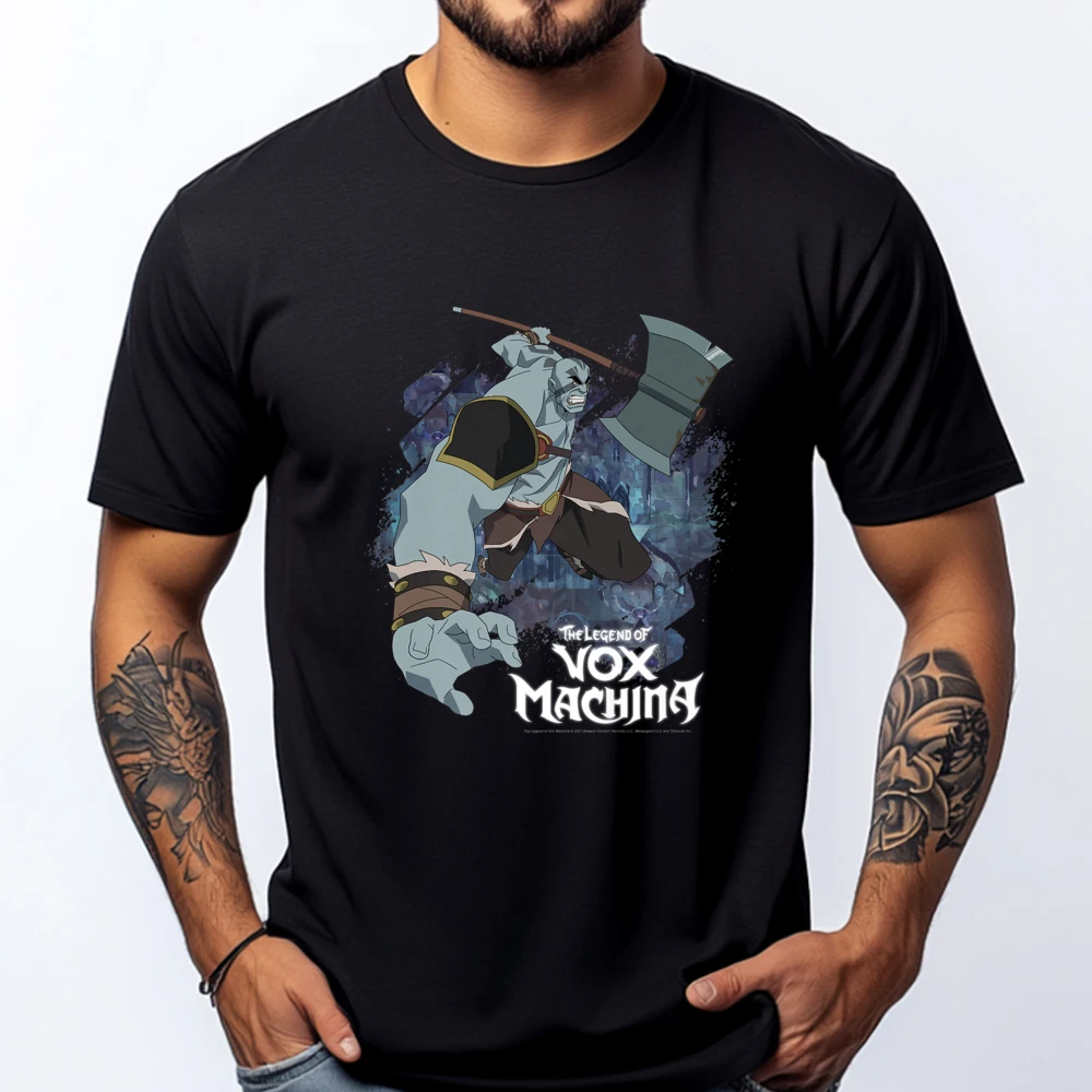 

The Legend Of Vox Machina Grog Strongjaw With Axe Shirts Men Graphic T Shirts For Men Letter