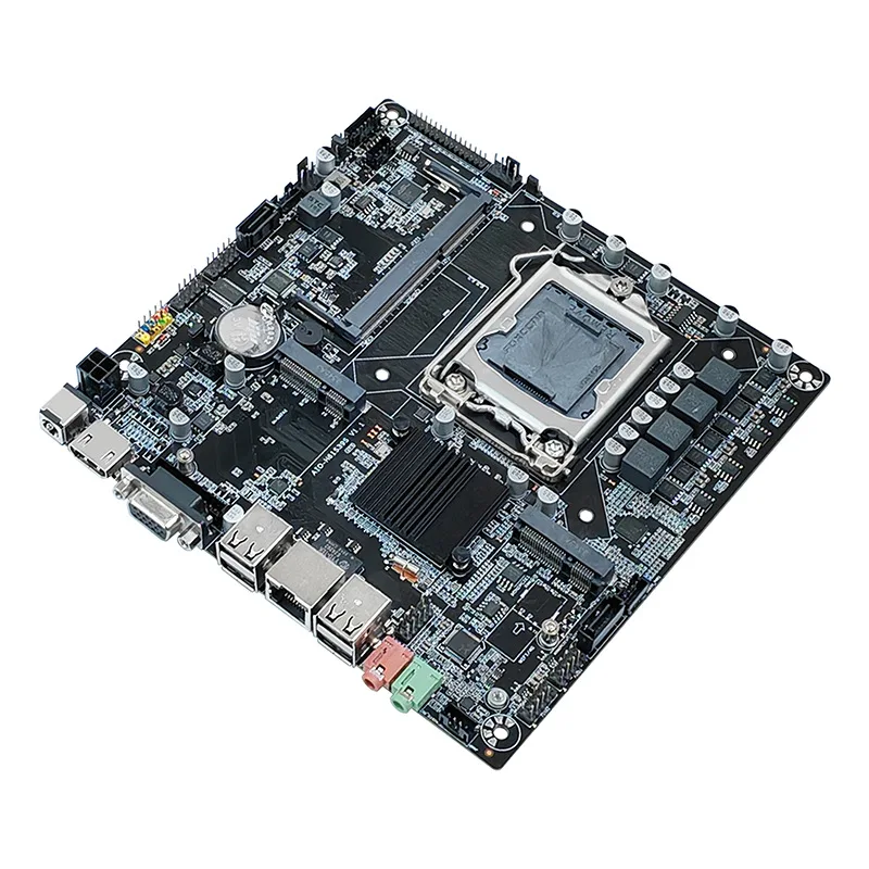 New H61 computer main board LGA 1155 pins support MSATA with DC12-19V wide voltage power supply