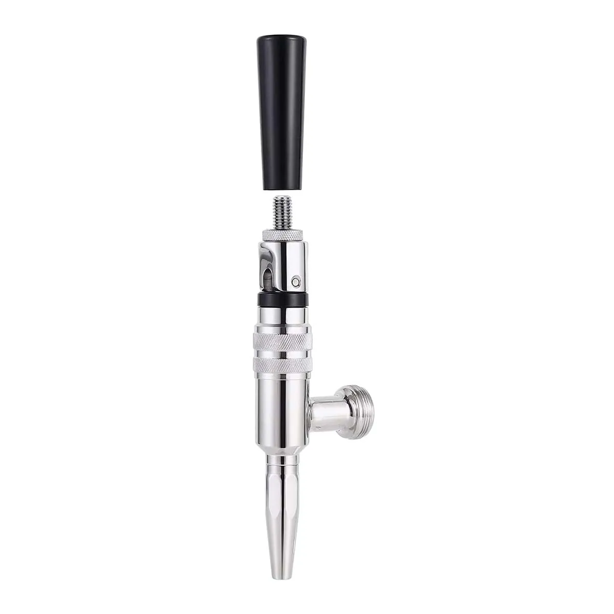 

Nitro Tap Stout Faucet All Stainless Steel Nitrogen Draft Beer Tower Cold Brew Nitro Keg Draught Keg Tap 5/8"BSP Thread