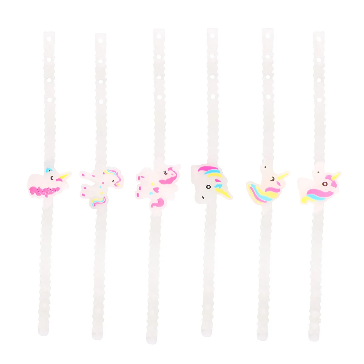 

12 pcs Luminous Unicorn Bracelet Glowing Silicone Flashing Bangle Supplies Birthday Gift Unicorn Arm Belt