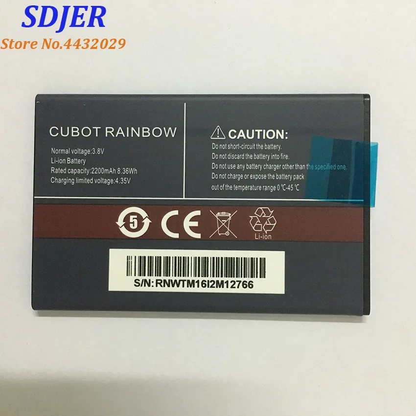 New CUBOT RAINBOW Battery 2200mAh Replacement backup battery For   Cell Phone In Stock