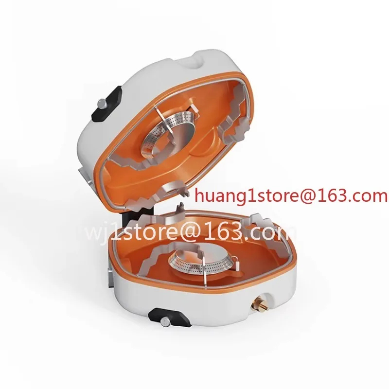 Outdoor double burner 2500 watt gas stove camping portable shell folding stove