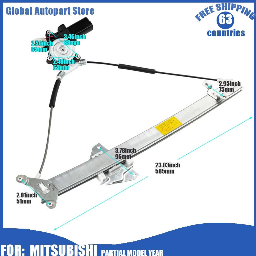 

Front Left MR135165/Front Right MR135166 New Window Regulator With Motor For Mitsubishi Montero Pajero V46W V45W V44W V43W V36W