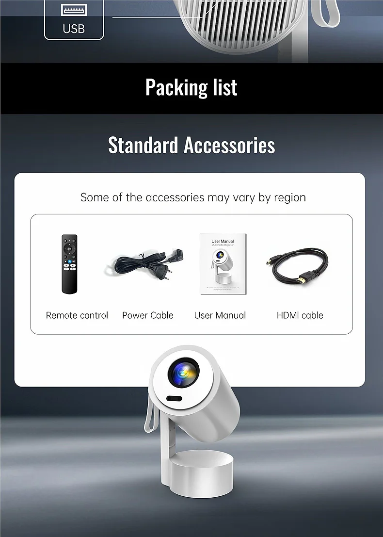 

R3 Android 13 5G WiFi Smart Auto Focus Full HD 1080P Projector LED Video Home Theater Proyector Beamer Built-in battery