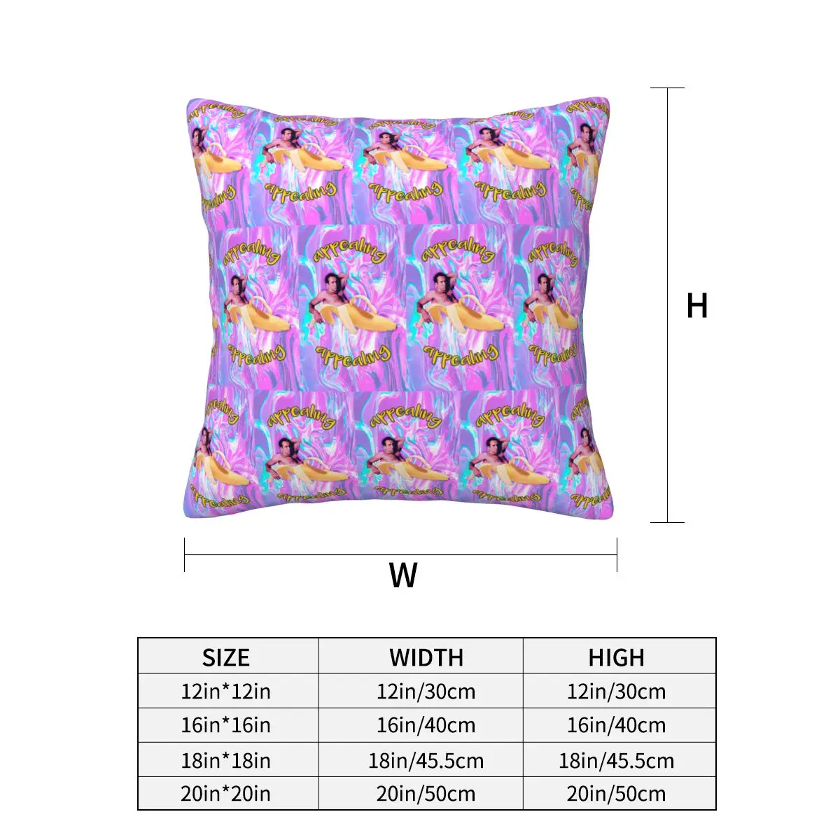 Nicholas Cage Banana Appealing Square Pillowcase Pillow Cover Cushion Zip Decorative Comfort Throw Pillow for Home Living Room