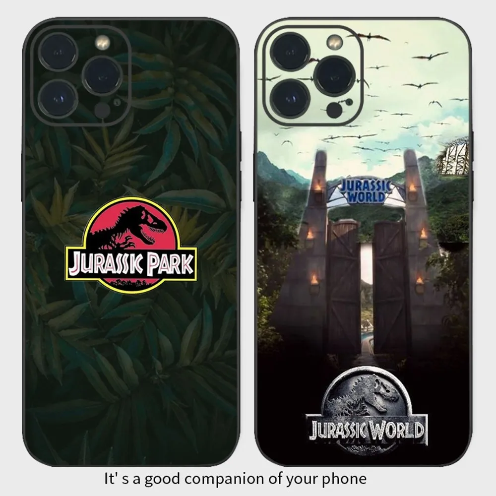 

Dinosaur Jurassic Park Phone Case For IPhone16 15 14 13 12 Mini 11 Pro XS Max X XR SE5 6 7 8 Plus Soft Silicone Cover