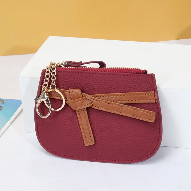 Mini Wallets Women First Layer Cow Leather Women Coin Purses Vintage Small Change Purse Coin Pouch Credit Card Wallet Money Bag
