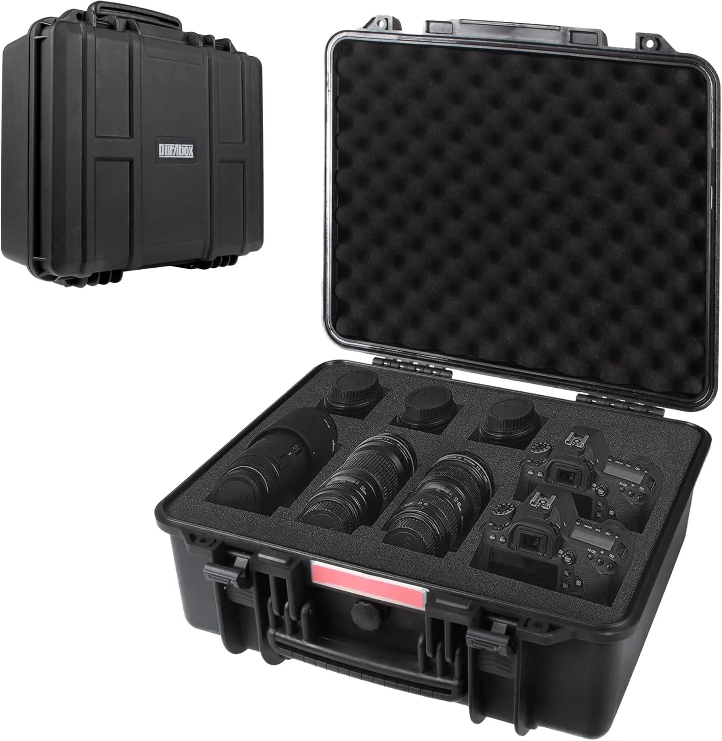 All-Weather TSA Approved Hard Shell Travel Case with Customizable Foam for Cameras, Laptops, Electronics