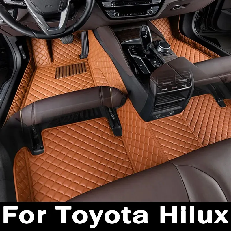 Car Floor Mats For Toyota Hilux 2022 2021 2020 2019 2018 2017 2016 2015 2014 2013 2012 2011 2010 2009 Custom Carpets Cover Rug