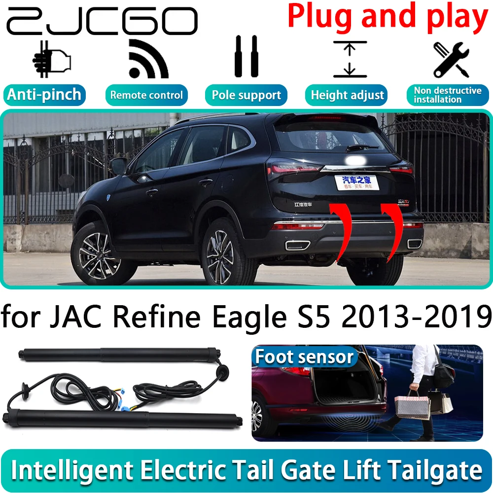

ZJCGO for JAC Refine Eagle S5 2013-2019 OEM Electric Powered Tailgate Power Liftgate Automatic Tailgate System With Foot Sensor