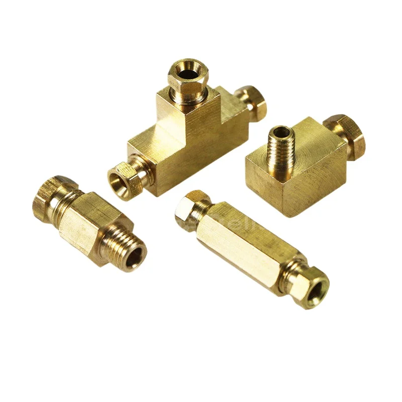 PDL Internal Clamp Slider Ferrule Oil Pipe Joint Straight Elbow Tee Cross Grease Nipple Bushing Nylon Aluminum Copper Tube Part