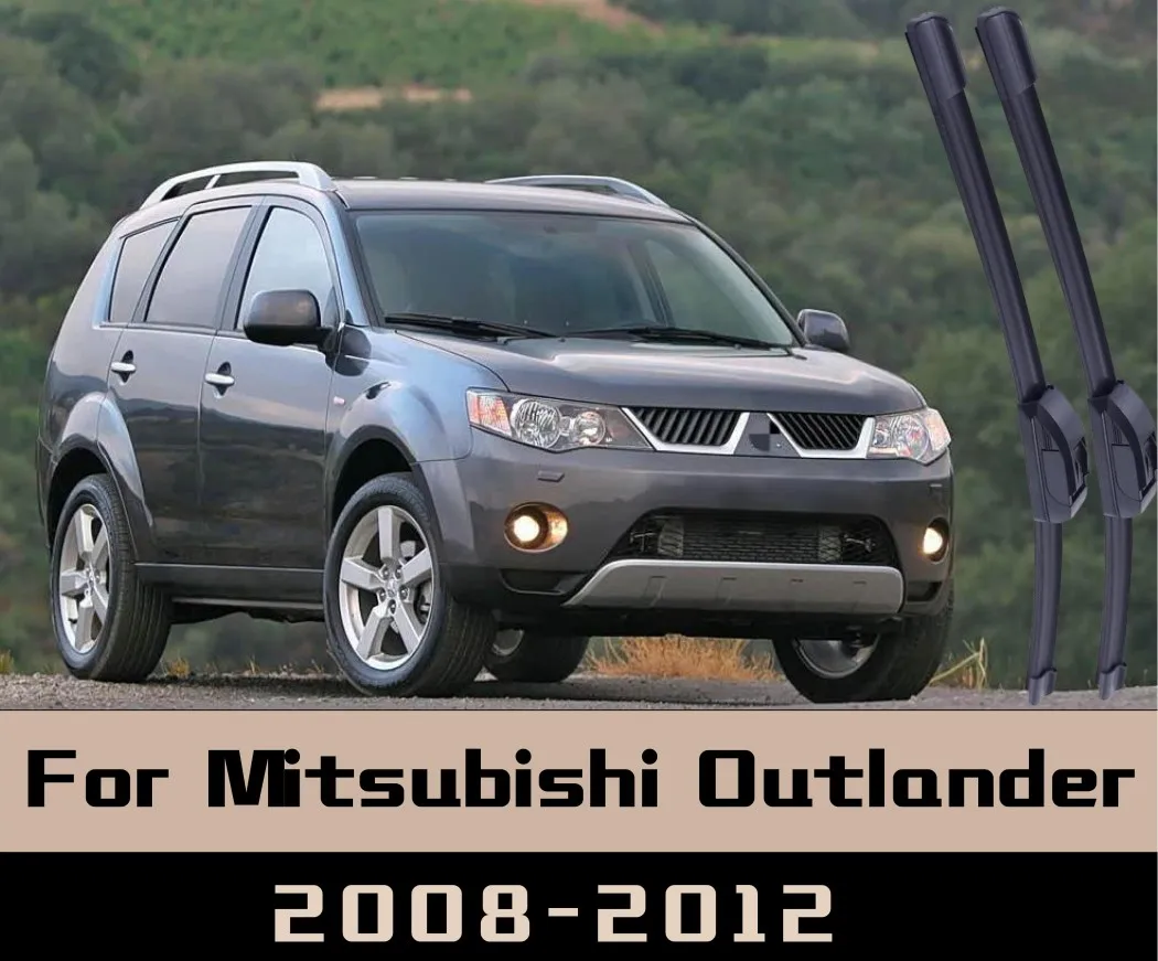 

2 шт. для Mitsubishi Outlander 2008-2012 стеклоочиститель передние щетки стеклоочистителя лобовое стекло щетки для окон без костей передние дворники