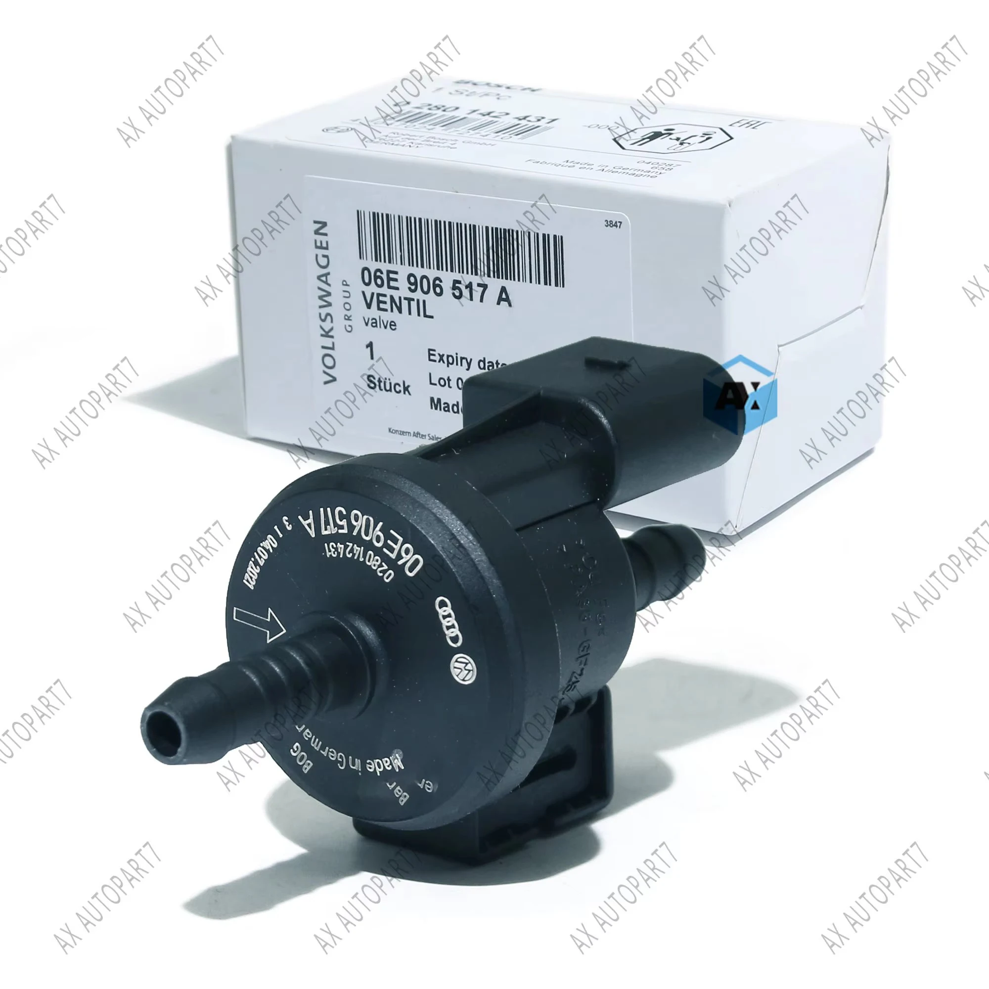 2025solenoid Csőszelep Fűtőanyag számára Kigőzölgés Bádogdoboz Párttisztogatás számára Vérbeli OEM bosch steamer Ciszterna Párttisztogatás Csőszelep 0280142431 06e906517a p0441- márka