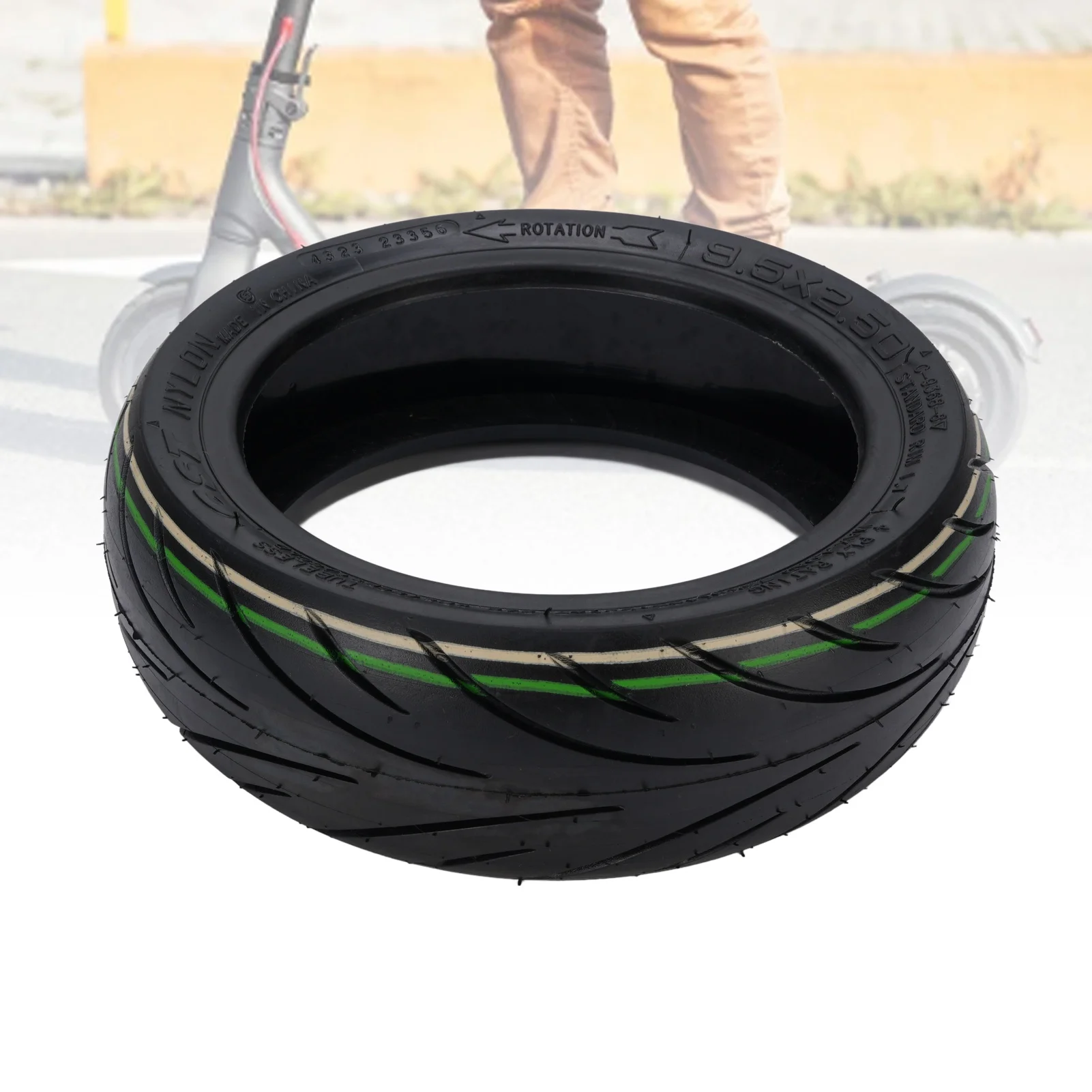 

Electric Scooter Tire for KQ13 Non Slip Lightweight Rubber Self Replenishing Pneumatic Scooter Tyre Replacement for Maintenance