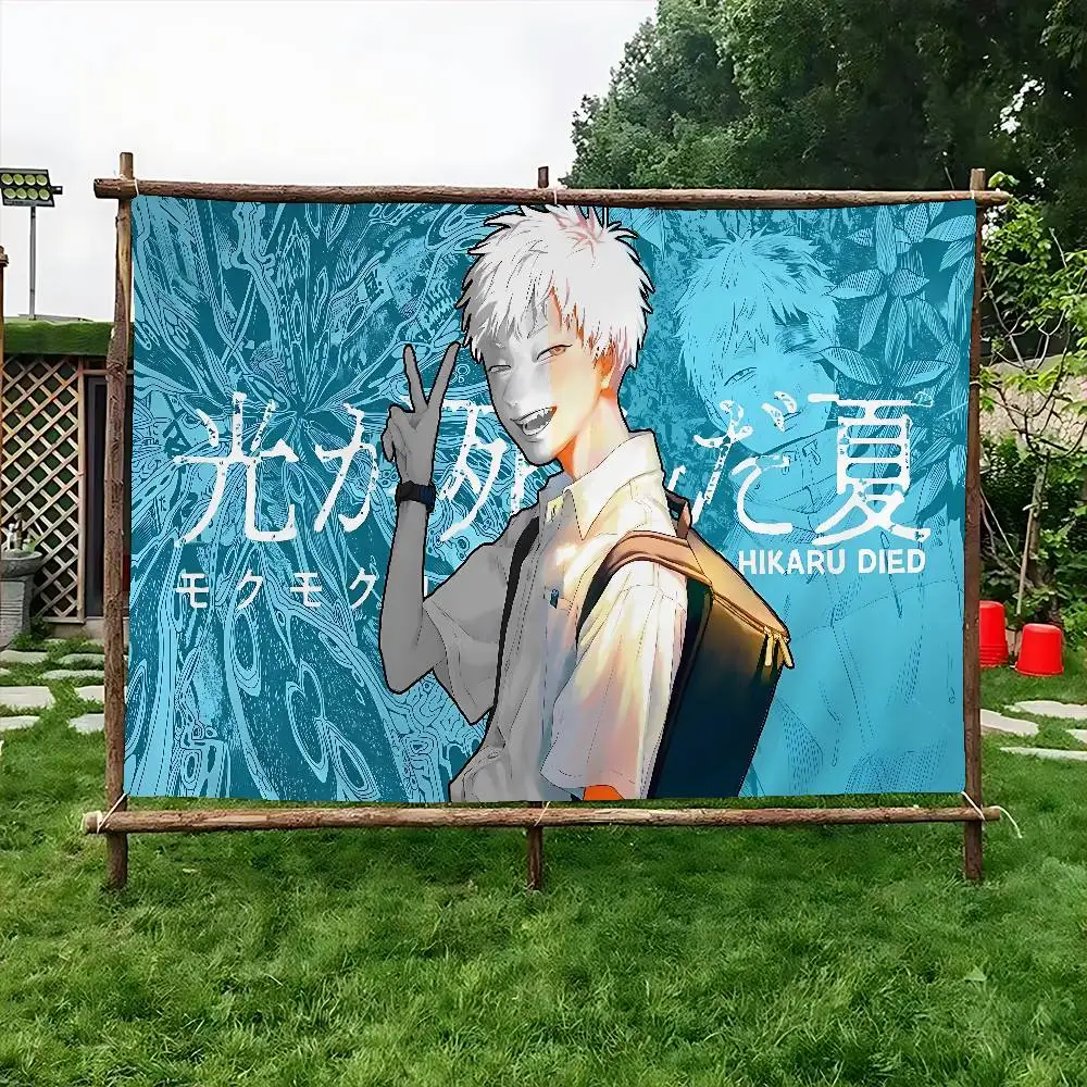 Anime The Summer Hikaru Died Bunte Flagge Wandbehang Böhmisches Wandbanner Mandala Indoor Art Decor
