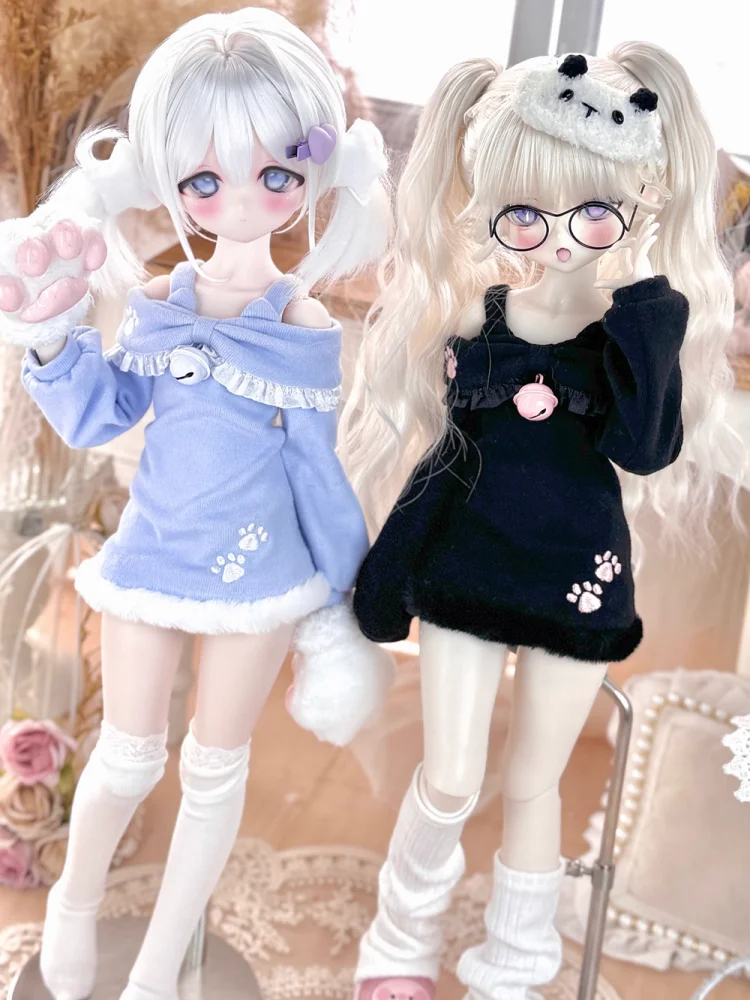 

New Arrival BJD Doll Clothes For 1/4 1/6 Doll Accessories Blue Black Skirt Doll Dress Up Gift Diy Clothes(Only Skirt No Doll)
