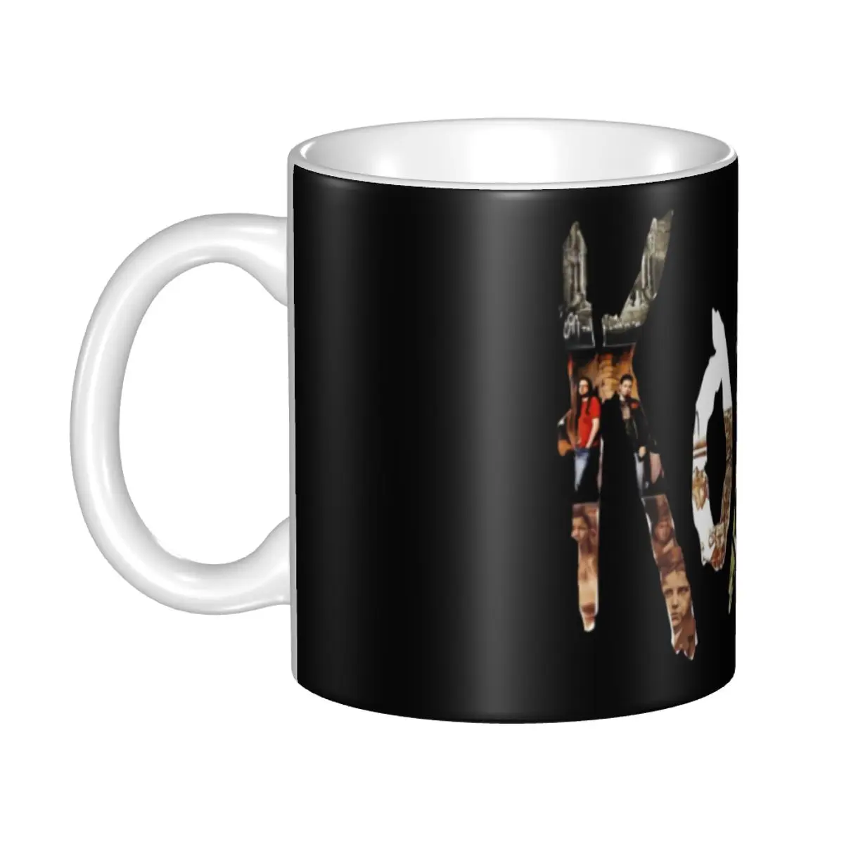 Customized Heavy Metal Music Band Korns Coffee Mugs DIY Ceramic Tea Milk Mug