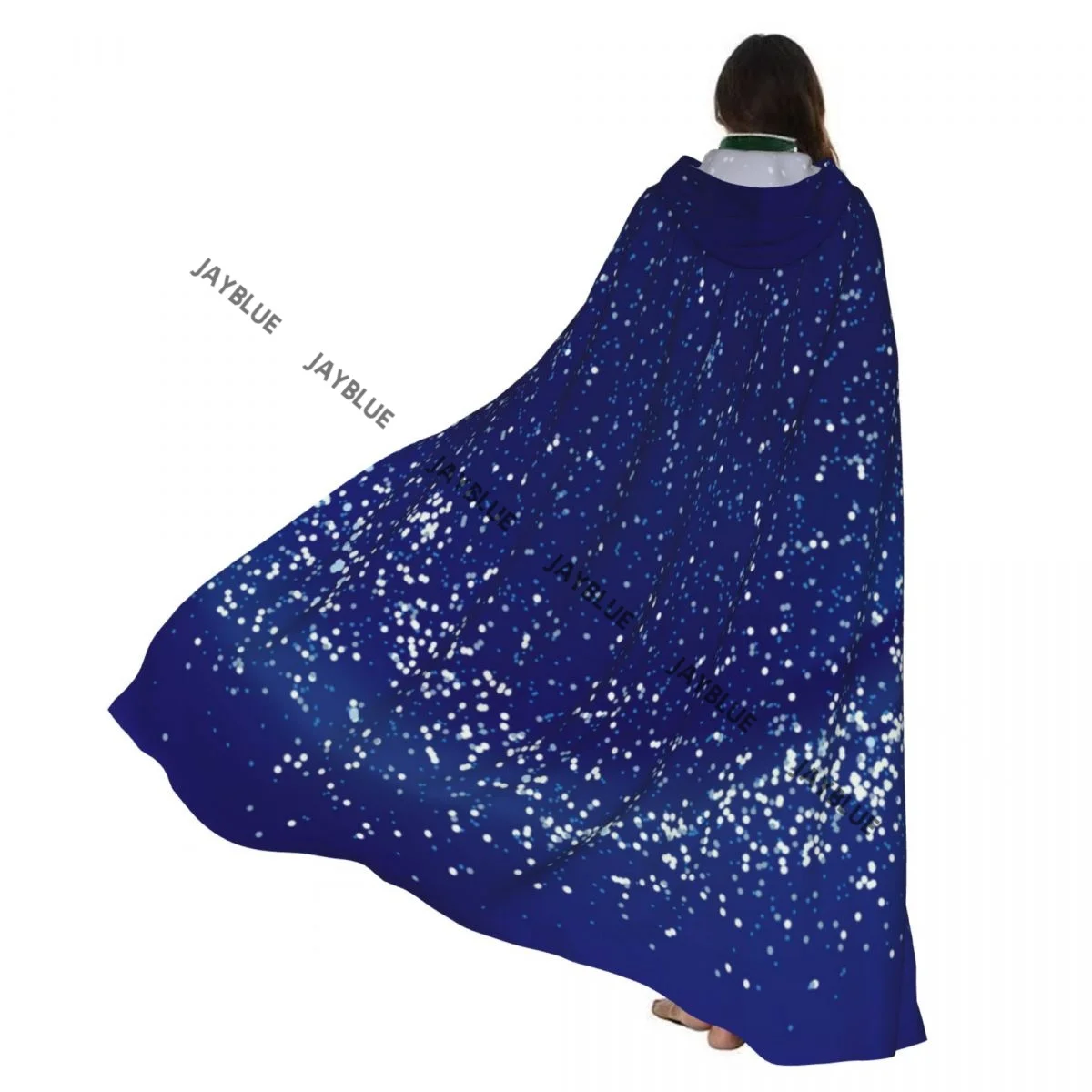 

Long Cape Cloak Sky Map With Stars Hooded Cloak Coat Autumn Hoodies