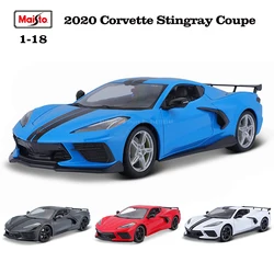 Maisto 1:18 2020 Chevrolet Corvette Stingray Coupe Z51 Brand Alloy Car Model Static Die Casting Model Collection Gift Toy Gift