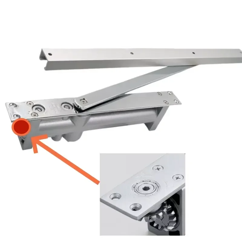 Heavy Duty Concealed Door Closer 65-120kg Adjustable Speed Hidden Hinge for Fireproof Wooden Doors Self Closing Mechanism