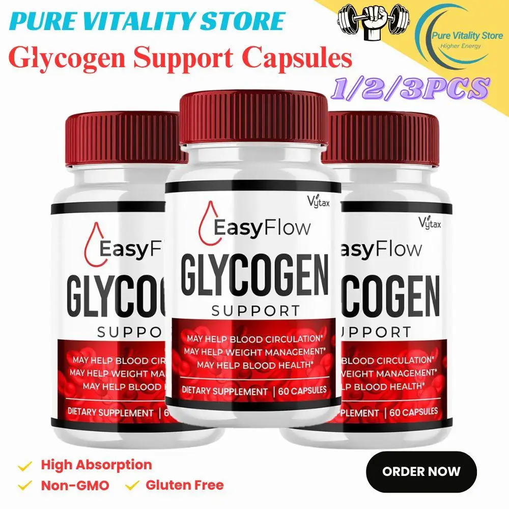 

1/2/3PCS Glycogen Support Capsules Replenish Glycogen Stores Post Exercise Reduce Muscle Soreness & Support Faster Recovery