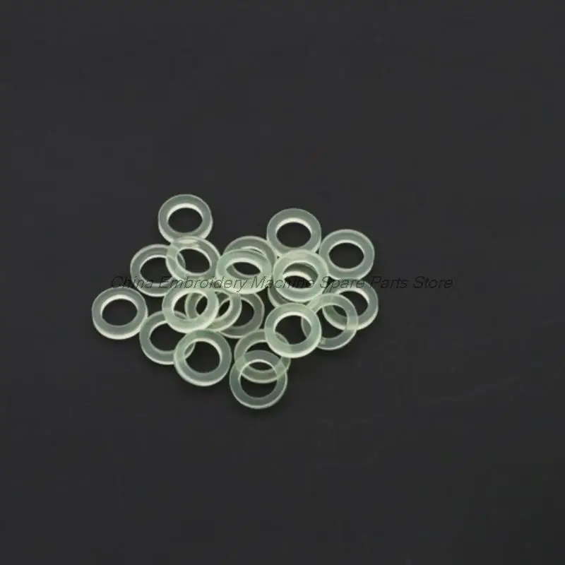 100PCS Material Beef Tendon O-Ring Impact Resistance Oil Resistance Inner Diameter 6.5mm Computer Embroidery Machine Accessories