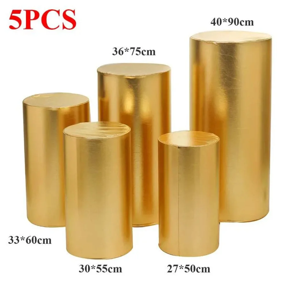 

1 LOT Round Cylinder Pedestal Display Art Decor Cake Rack Plinths Pillars for DIY Wedding Party Decorations Holiday 3pcs 5pcs