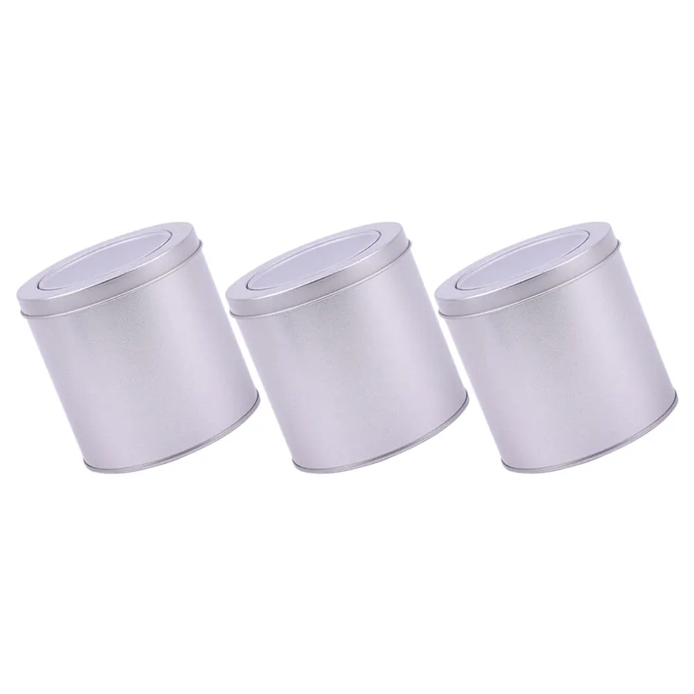 

3pcs Frosted Iron Box Jar Tea Container Airtight Tinplate Canister For Coffee Beans Nuts Kitchen Use Household Metal Tin