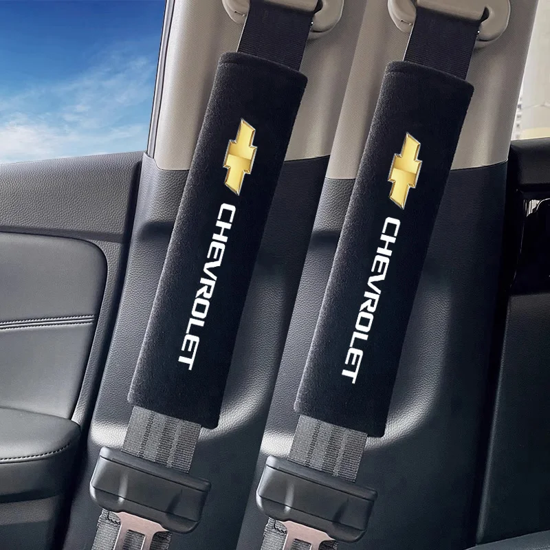 

Car Seatbelt Shoulder Pad Cover Carbon Fiber Seat Belt Protector For Chevrolet Spark Captiva Cruze Tracker Orlando Trax Epica