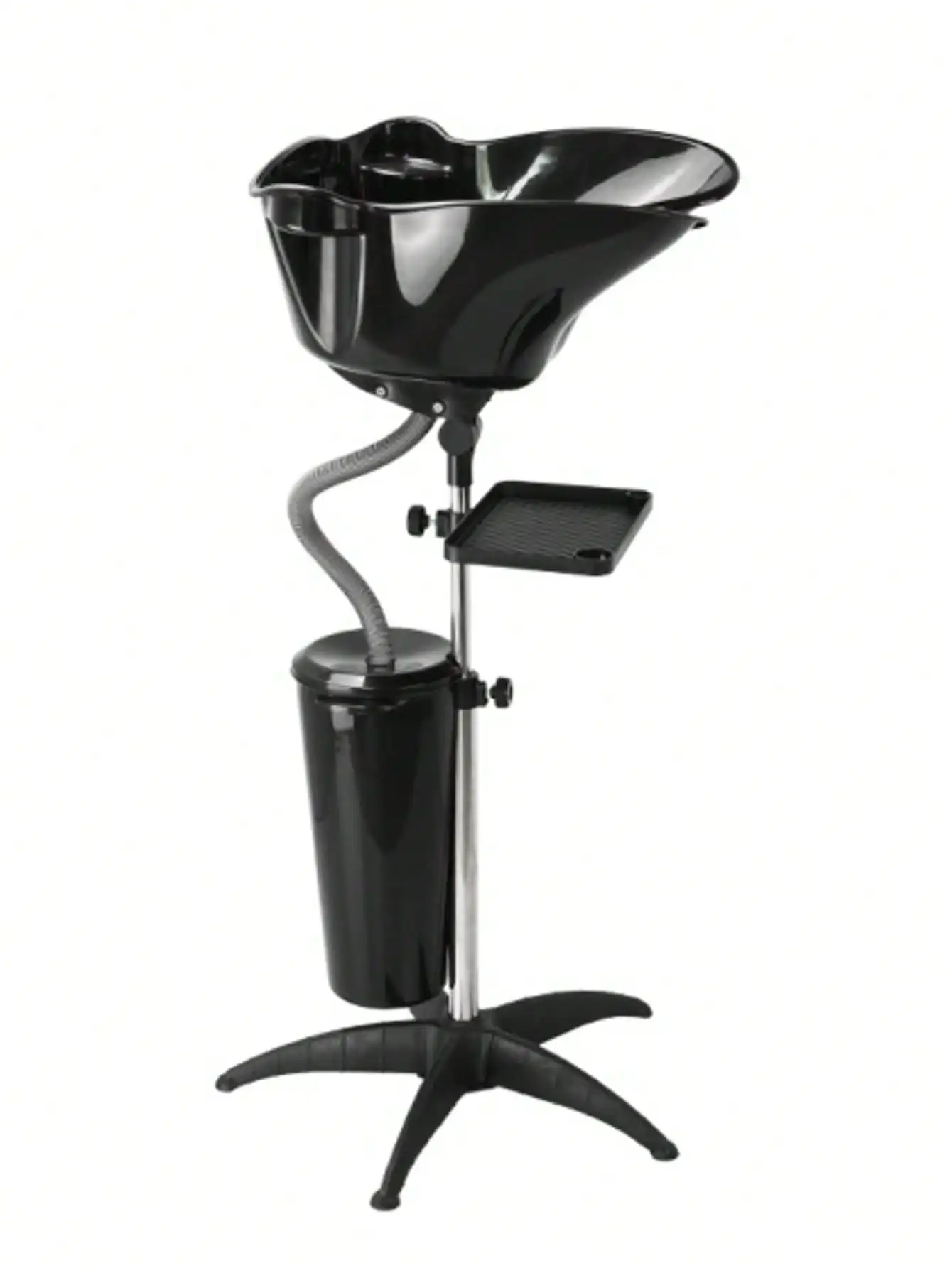

Portable Shampoo Bowl, Vertical Spa Salon Beauty Equipment With Height Adjustable 90-130cm, Designed With 10L Bucket, With 120cm