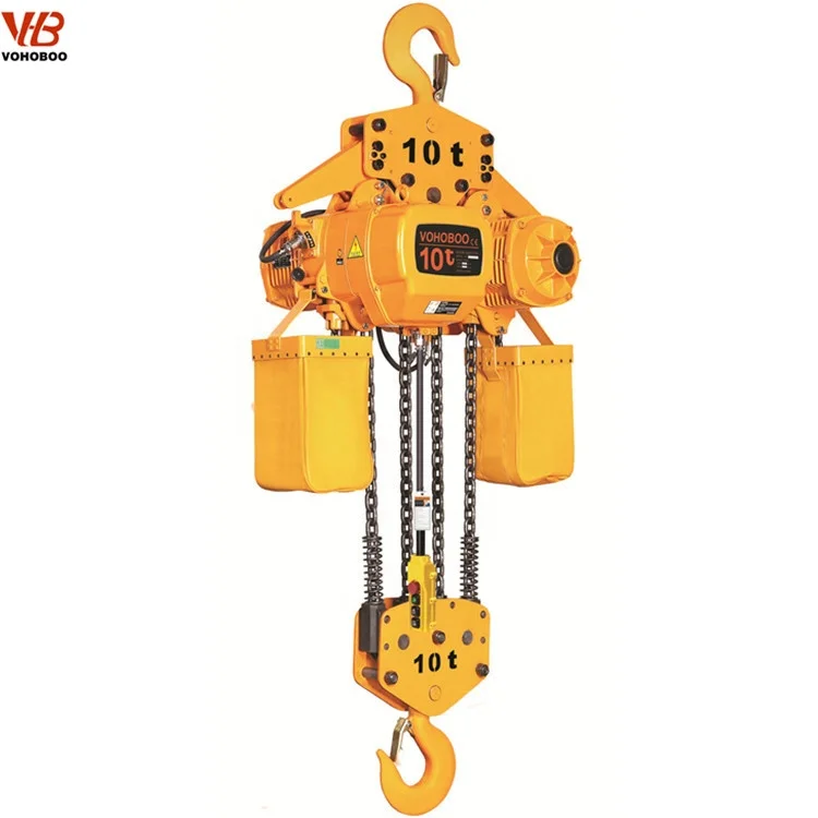 2024 New High Quality HHBB Electric Chain Hoist Single Double Speed 1 Ton With Reliable Motor Gearbox For Hotels & Retail Use