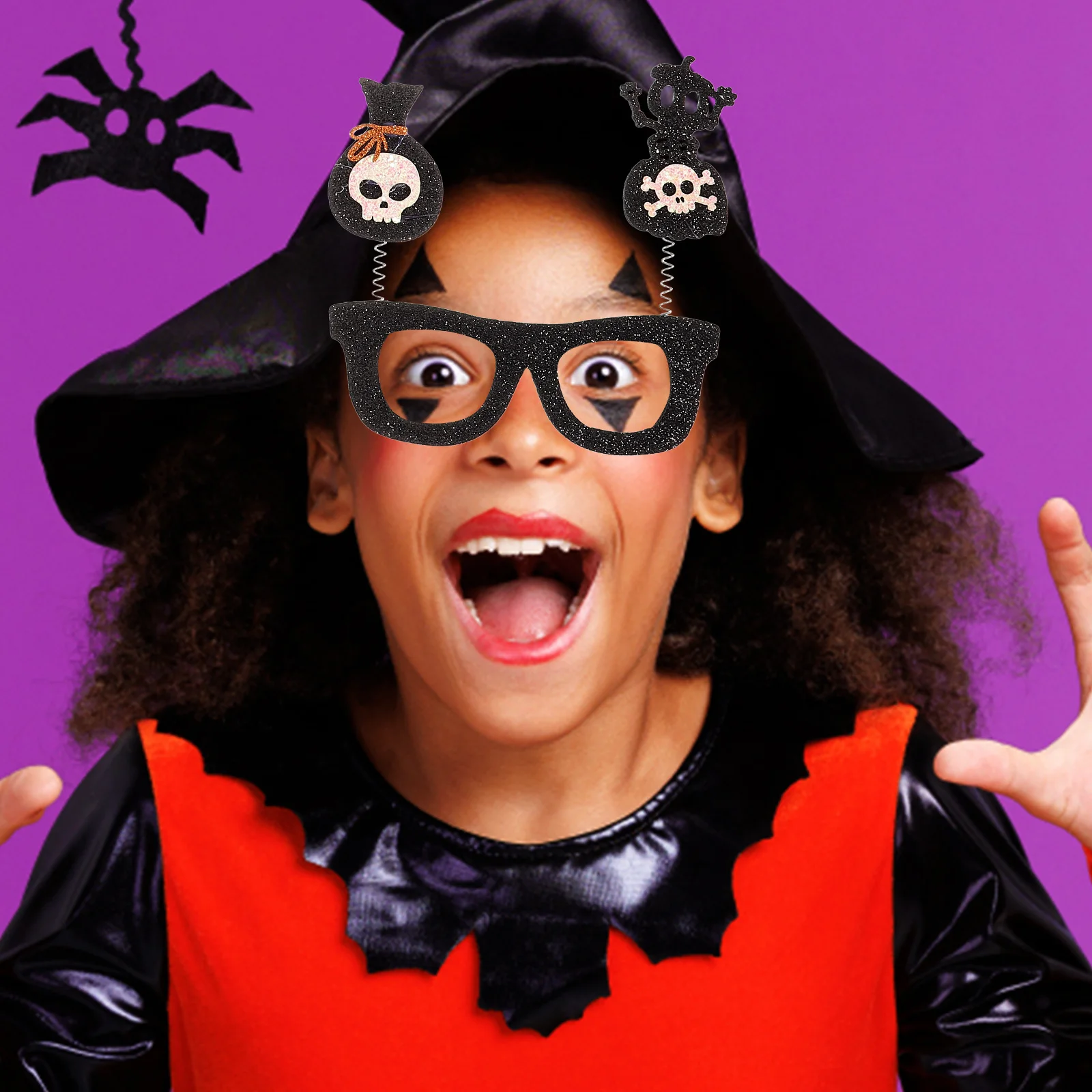 

4 Pcs Party Decoration Glasses Halloween Frames for Favors 's Decorative Fancy Dress Holiday Costume